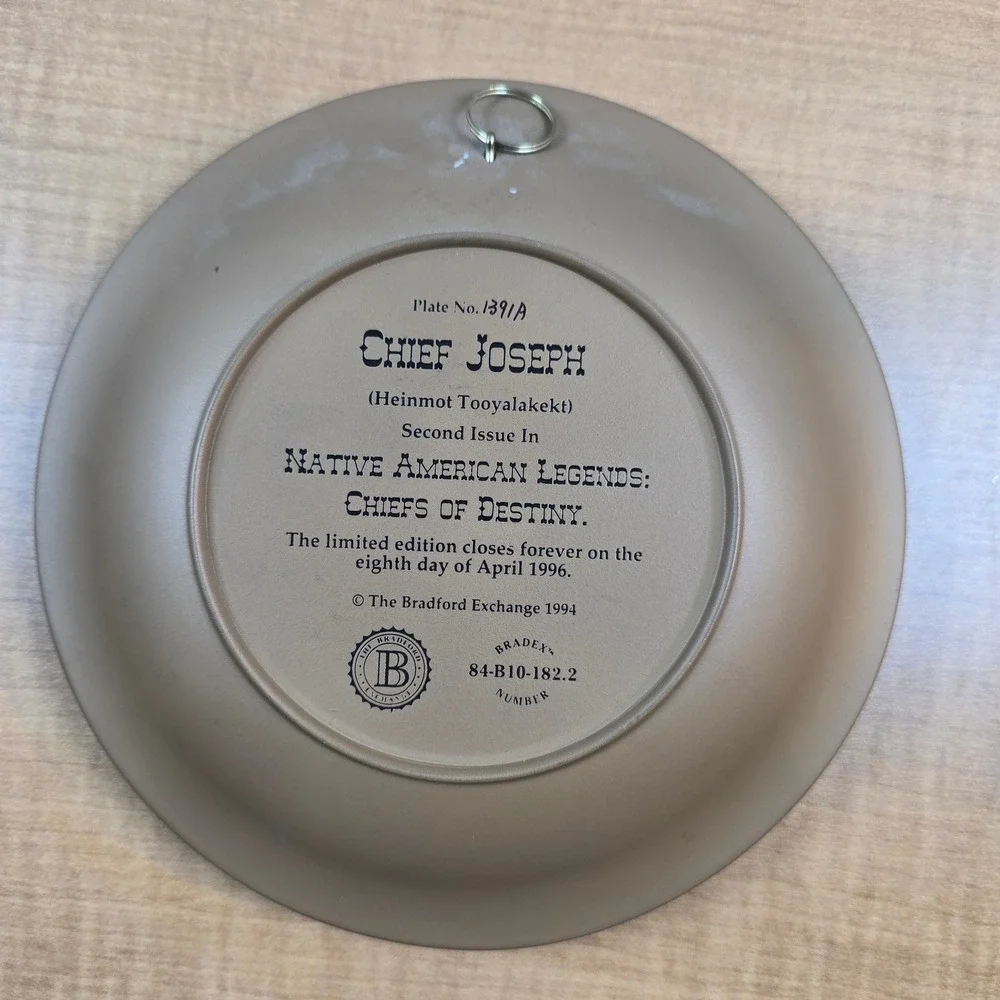 Chief Joseph‎ Native Am Legends 1996 Bradford Exchange 8